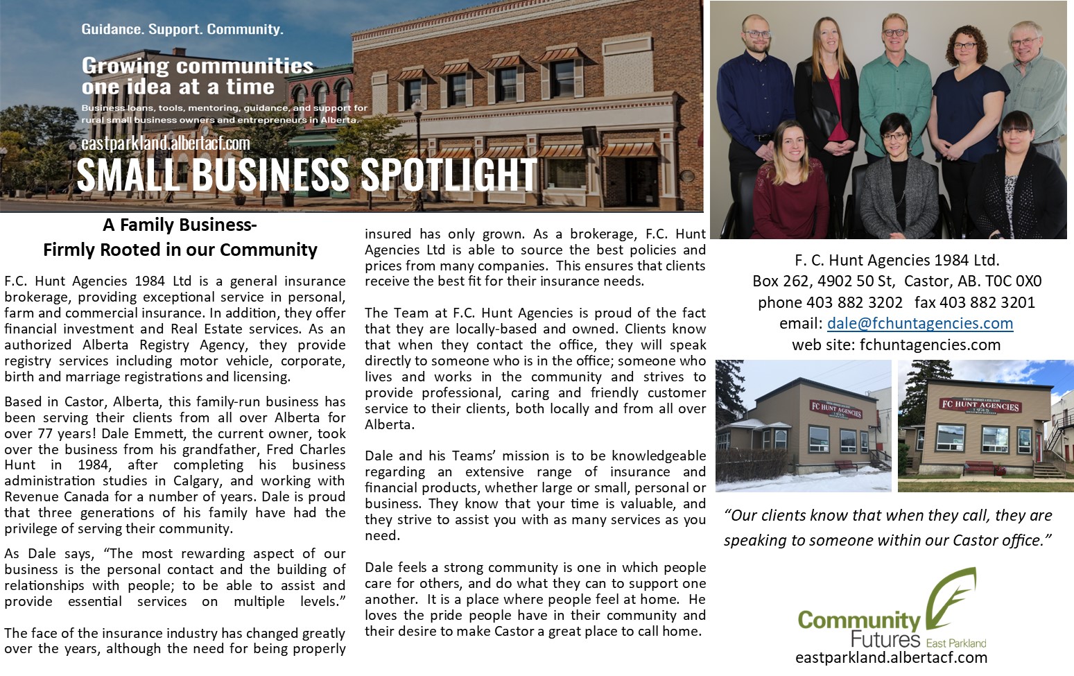 A Family Business- Firmly Rooted in our Community